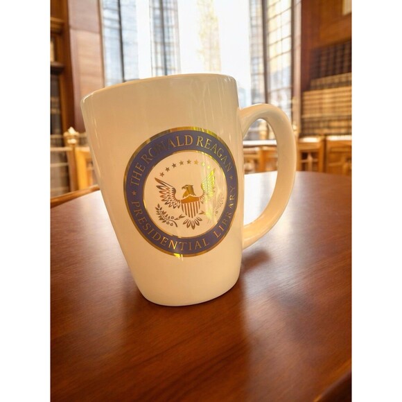 VTG Ronald Reagan Presidential Library Coffee Mug Political Souvenir Collectible - Picture 2 of 7